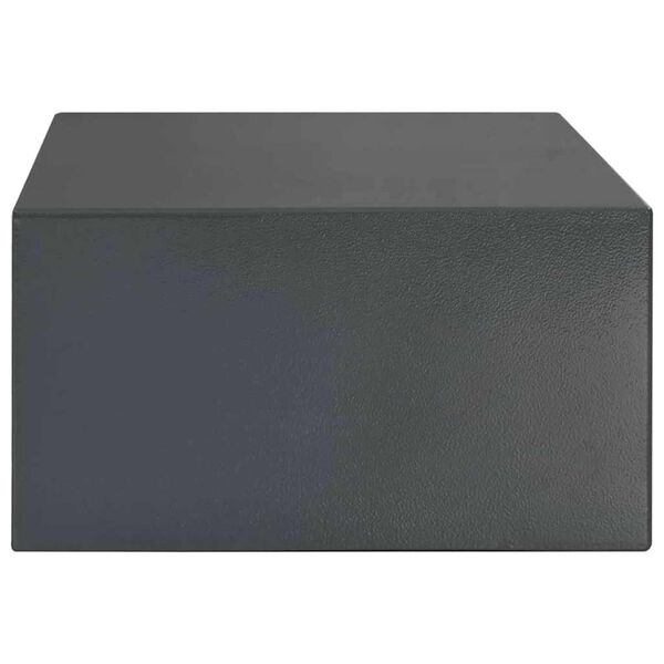 vidaXL Digital Safe with Lock Dark grey 42 x 37 x 20 cm Steel