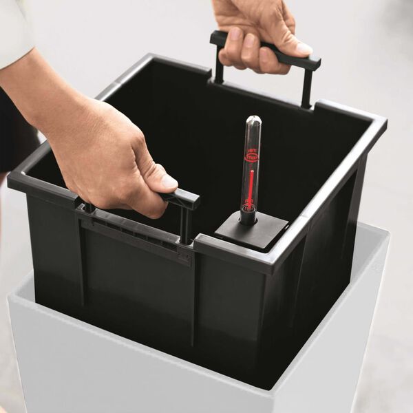 LECHUZA Planter Cubico 40 ALL-IN-ONE High-Gloss White 18191