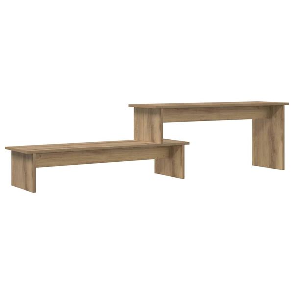 vidaXL TV Cabinet Set Artisan Oak 180 x 30 x 43 cm Engineered Wood