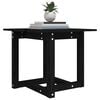 vidaXL Coffee Table Black 50x50x45 cm Solid Wood Pine