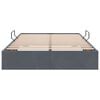 vidaXL Storage Bed with Mattress Dark Grey 120 x 200 cm Velvet