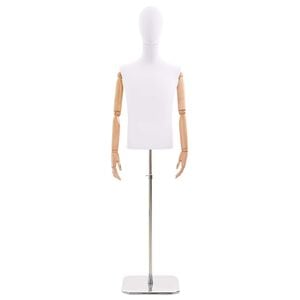 vidaXL Adjustable 170-218 cm Mannequin with Base Male PP White