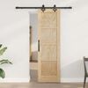 vidaXL Sliding Door ORKDAL Brown 61 x 198.5 cm Solid Pine Wood