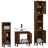 vidaXL 3 Piece Bathroom Cabinet Set Smoked Oak Engineered Wood