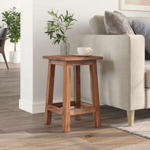 vidaXL Stool Natural 30 x 30 x 47 cm Mahogany Wood