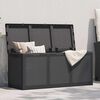 vidaXL Garden Storage Box 270L Black PP Rattan