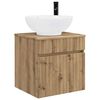 vidaXL Wall-mounted Sink Vanity Artisan Oak 49 x 44.5 x 66.5 cm