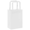 vidaXL Paper Bags 50 pcs with Handles White 15x8x21 cm