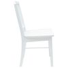 vidaXL Dining Chairs 2 pcs White 50 x 52.5 x 91 cm Solid Rubber Wood