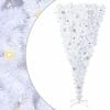 vidaXL Artificial Christmas Tree with Stand White 180 cm PVC and Steel