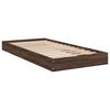 vidaXL Bed Frame without Mattress Brown Oak 90x200 cm Engineered Wood