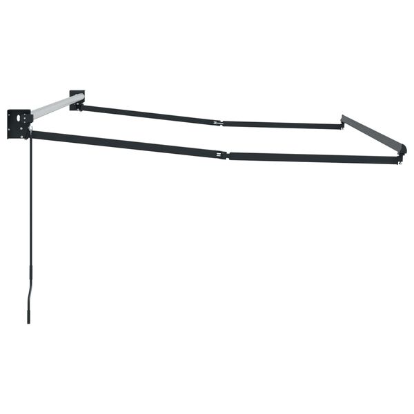 vidaXL Manual Retractable Awning Frame Anthracite 3 x 2 m Aluminium