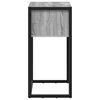 vidaXL End Table Grey Sonoma 100 x 36 x 75 cm Engineered Wood