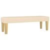 vidaXL Bench Cream 100 x 30 x 30 cm Fabric