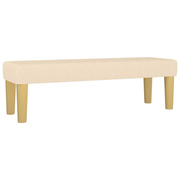 vidaXL Bench Cream 100 x 30 x 30 cm Fabric