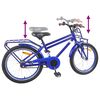 vidaXL Kids Bike 18'' for 5-7 Years Old Dark Blue