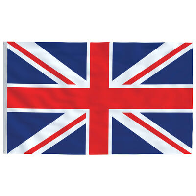 vidaXL UK Flag and Pole 6.23 m Aluminium