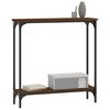vidaXL Console Table Brown Oak 75x22.5x75 cm Engineered Wood
