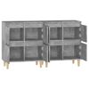 vidaXL Sideboards 2 pcs Concrete Grey 60x35x70 cm Engineered Wood