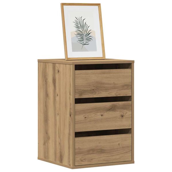 vidaXL Corner Chest of Drawers Artisian Oak 40x41x58 cm Engineered Wood