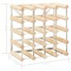 vidaXL Wine Rack for 20 Bottles Solid Pinewood