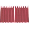 vidaXL Voile Curtains with Loops 2 pcs Wine Red 140x140 cm
