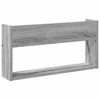 vidaXL Magazine Rack Grey Sonoma 60 x 12 x 30 cm Engineered Wood