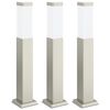 vidaXL Bollard Lights 3 pcs 50 cm Stainless Steel IP44