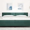 vidaXL Headboard with LED Strip Lights Adjustable Green 100 cm Velvet