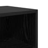 vidaXL Bedside Cabinet Black Oak 40 x 30 x 50 cm Engineered Wood