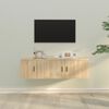 vidaXL 2 Piece TV Cabinet Set Sonoma Oak Engineered Wood