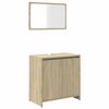 vidaXL 2 Piece Bathroom Furniture Set Sonoma Oak Engineered Wood