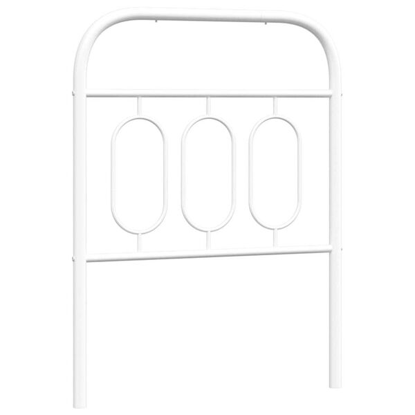 vidaXL Metal Replace Headboard White 75 cm