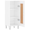vidaXL Sideboard High Gloss White 34.5x34x90 cm Engineered Wood