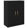 vidaXL Wall-Mounted Cabinet 2 pcs Black Oak 69.5 x 34 x 90 cm