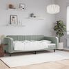 vidaXL Day Bed without Mattress Light Grey 90x190 cm Single Velvet