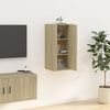 vidaXL Wall Mounted TV Cabinet Sonoma Oak 40x34,5x80 cm