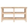 vidaXL Work Bench 142.5x50x80 cm Solid Wood Pine