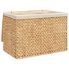 vidaXL Laundry Basket with 3 Sections 75x42.5x52 cm Water Hyacinth