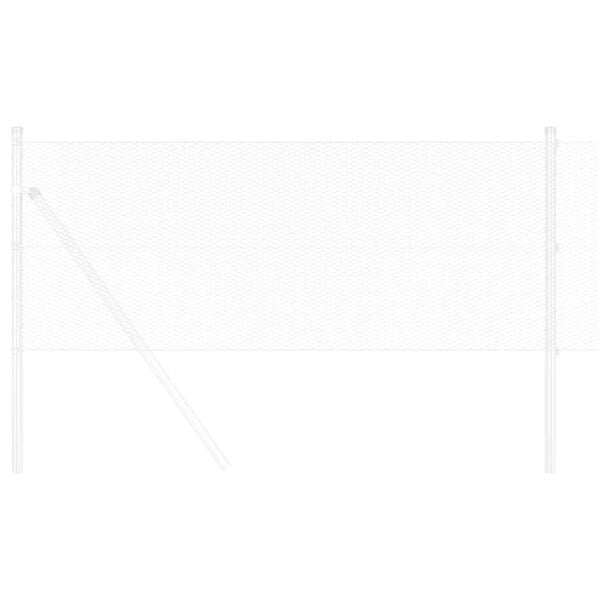 vidaXL Hexagon Fence Silver 0.4 x 10 m Galvanised steel