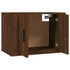 vidaXL 4 Piece TV Cabinet Set Brown Oak Engineered Wood