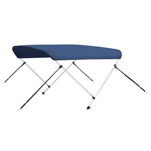 vidaXL 2 Bow Bimini Top Navy Blue 180x130x110 cm