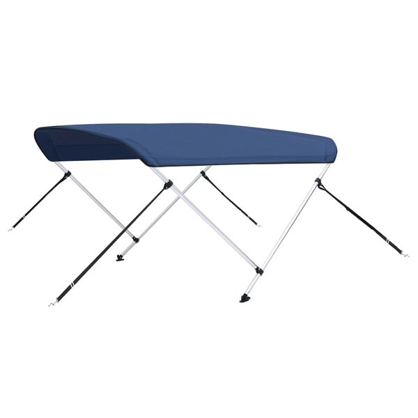 vidaXL 2 Bow Bimini Top Navy Blue 180x130x110 cm