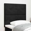 vidaXL Headboard with Headboard Black 100 cm Faux Leather