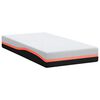 vidaXL Mattress White and Grey 90 x 200 cm Memory Foam