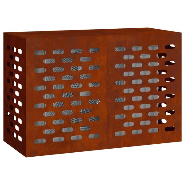 vidaXL Air Conditioner Cover Rusty 90 x 40 x 60 cm Weathering Steel