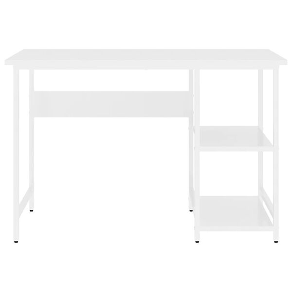 vidaXL Computer Desk White 105x50x72 cm MDF and Metal
