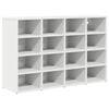 vidaXL Shoe Cabinet with Shelf White 103 x 30 x 67 cm Engineered Wood