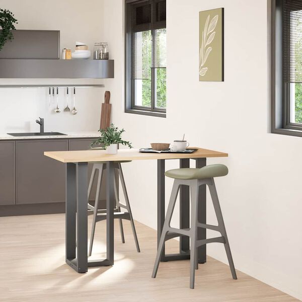 vidaXL Bar Table Legs T-Shaped&nbsp;2 pcs Anthracite 50x35x(90-91) cm Steel