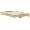 vidaXL Bed Frame No Mattress Sonoma Oak 120x190 cm Small Double Engineered Wood